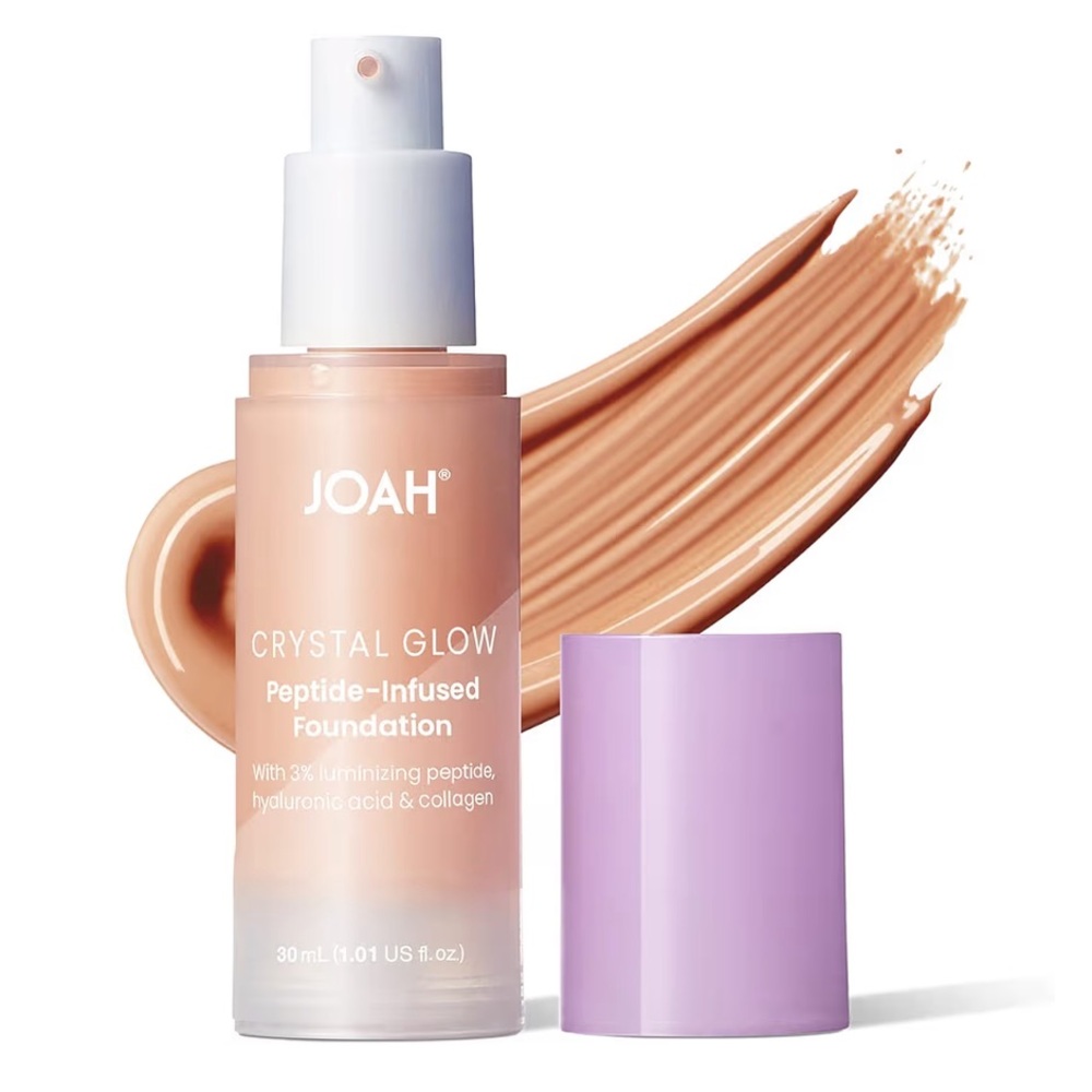Joah Crystal Glow Peptide Foundation LC030 Light with Cool Undertones, New